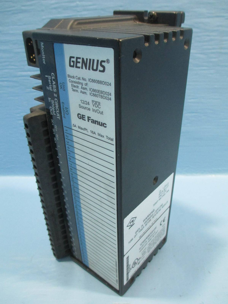 GE Fanuc IC660EBD024W Genius Source In Out IC660EBD025 W General Electric PLC (NP0172-2)