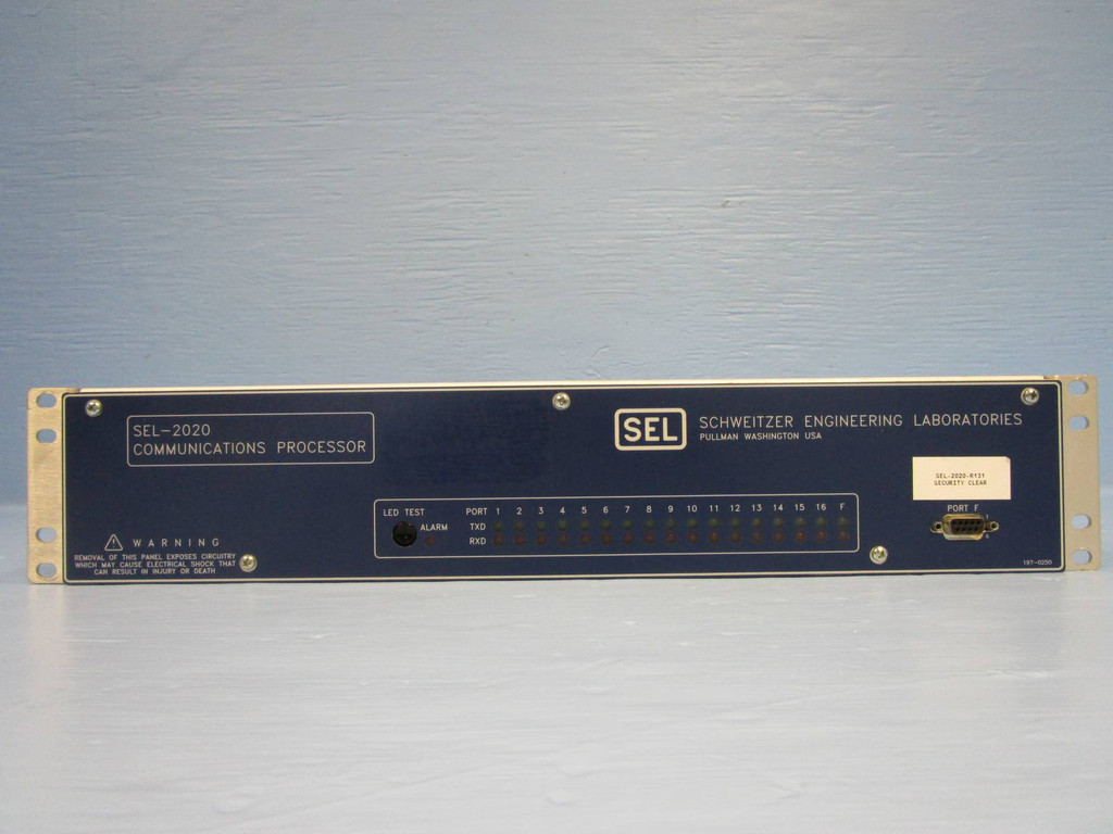 Schweitzer Engineering SEL-2020 Communications Processor Relay SEL2020 Network (NP0342-3)