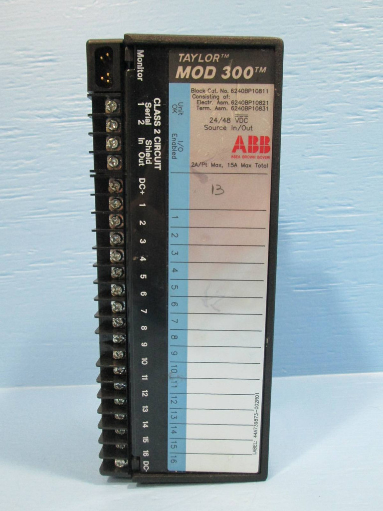 ABB 6240BP10821D-T Taylor MOD 300 Module 6231BP10821DT PLC Analog (NM0041-6)