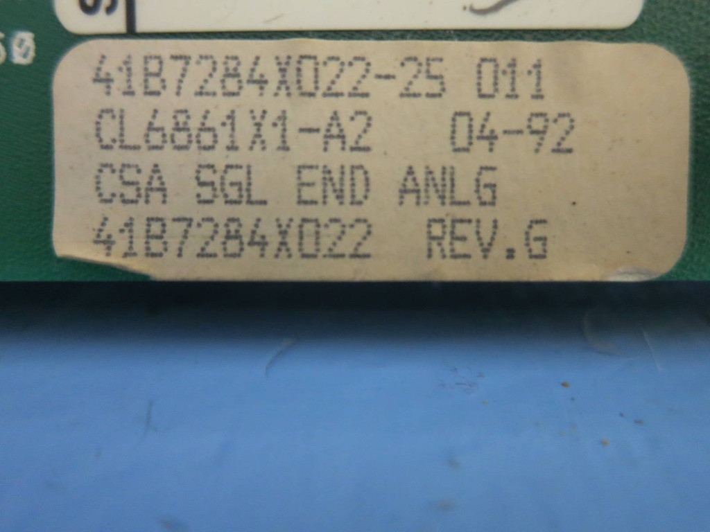 Fisher-Rosemount CL6861X1-A2 CSA SGL END ANLG 41B7284X022 PLC CL6861 41B6018 (PM1048-5)