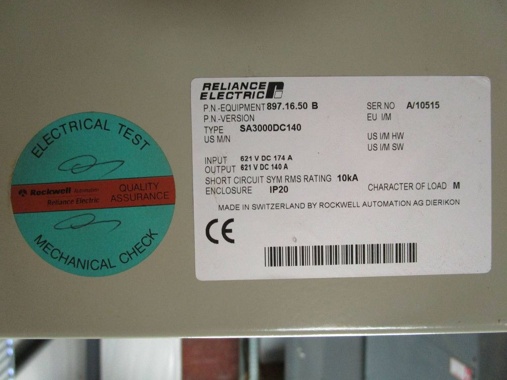 Reliance Electric SA3000DC140 AutoMax SA3000 AC Power Module RE Power Supply SA (NP0664-2)