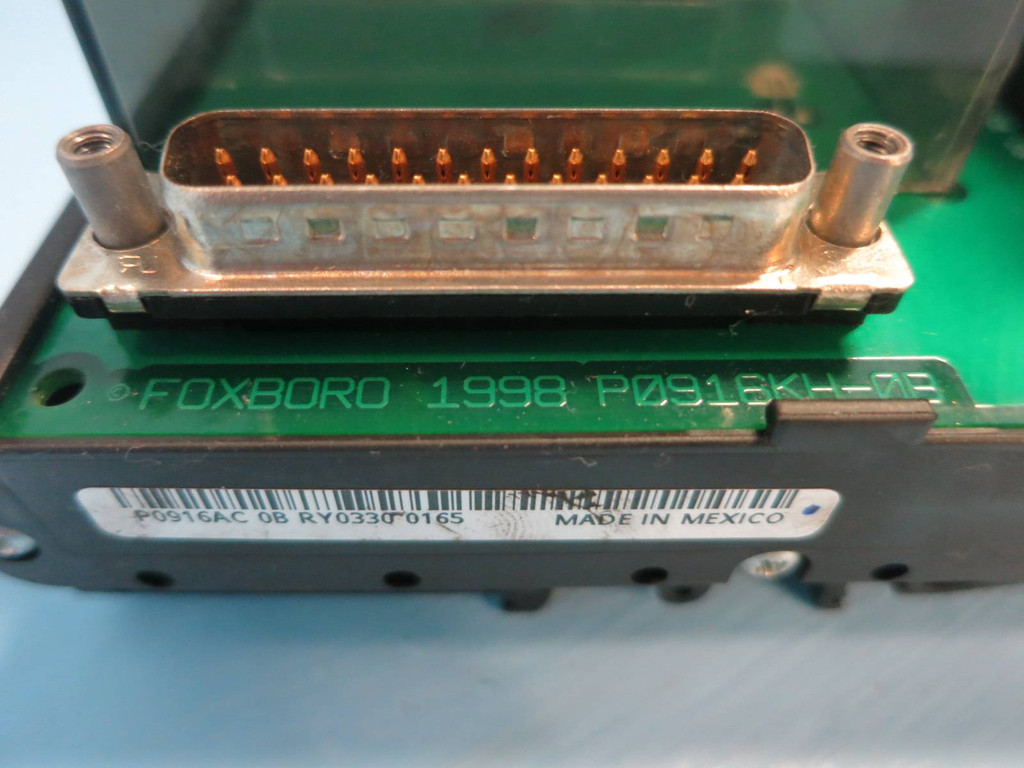 Foxboro P0916KH-0B FBM202 PLC Module w DIN Mount Base P0916AC 0B FBM 202 PO916KH (PM1273-18)