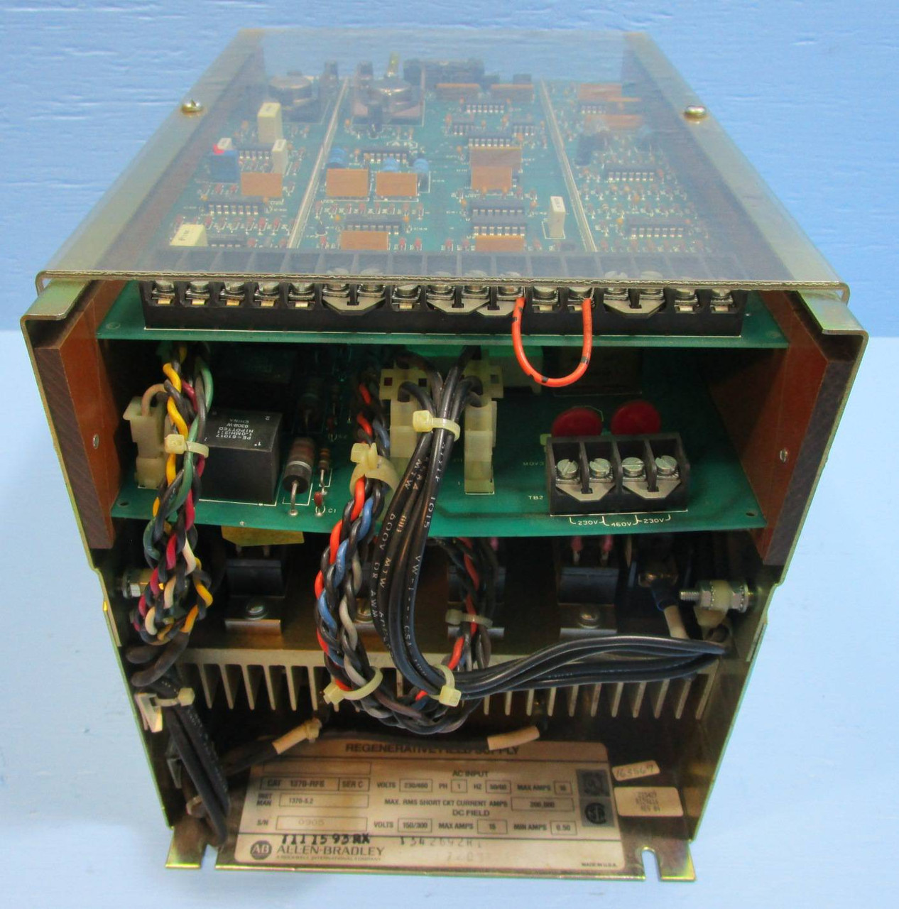 Allen Bradley 1370-RFS Regenerative Field Supply AC 16A DC Field 15A 1370RFS AB (NP0811-2)