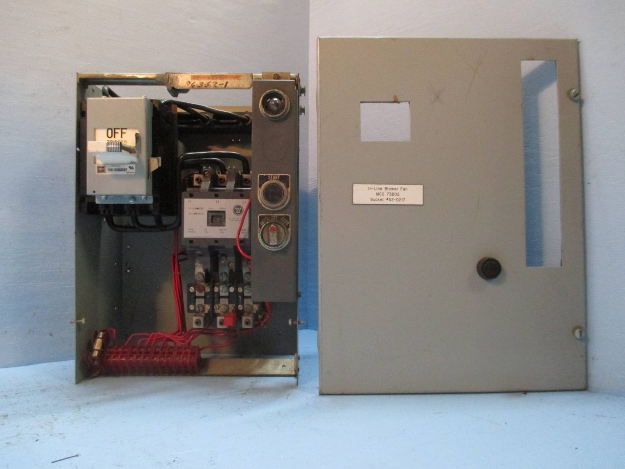 Image of Westinghouse Type W Size 3 Starter 125A Breaker Motor Control Center Bucket 18"