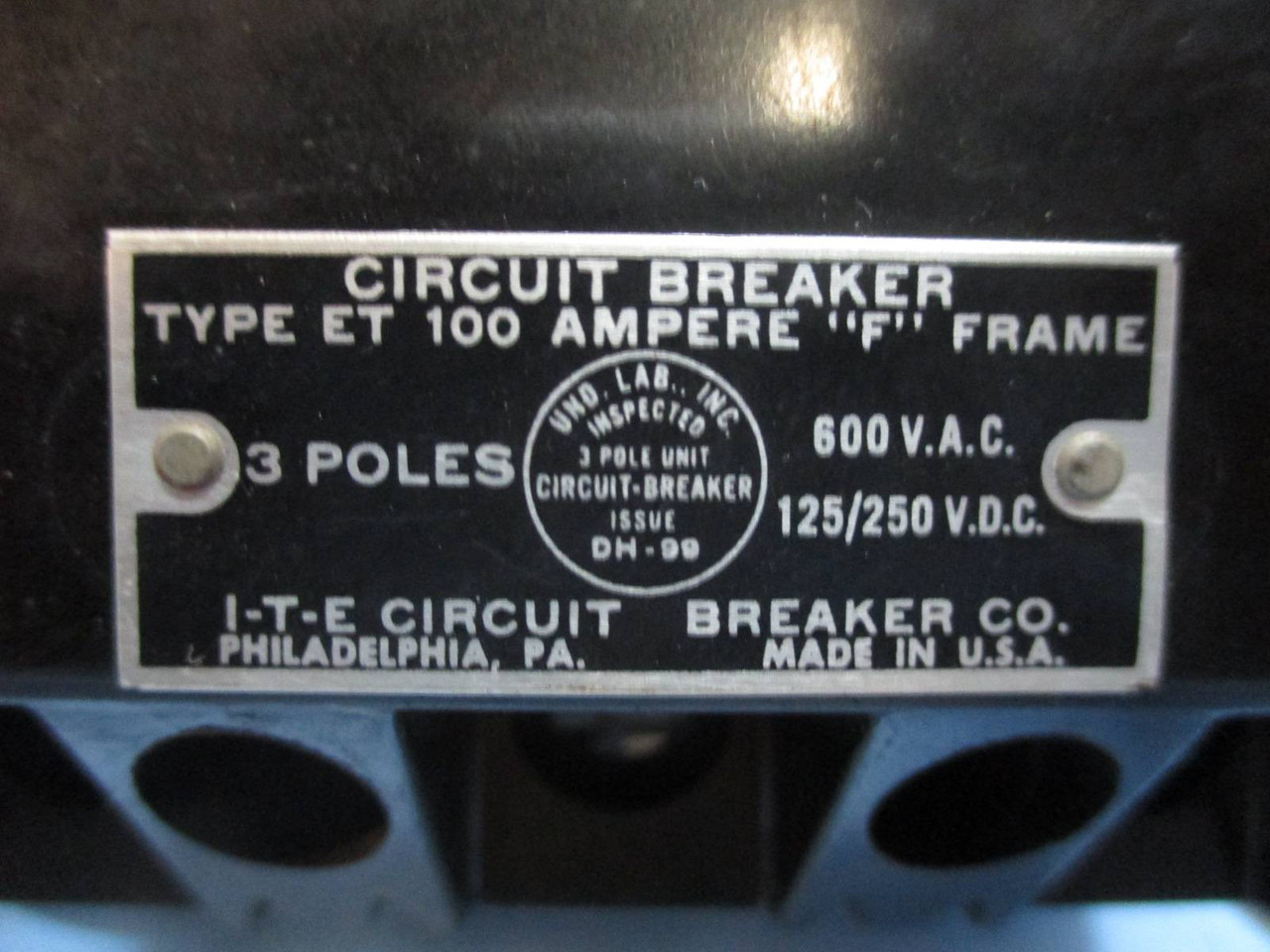 Allen Bradley 798 Series Size 1 Starter 20 Amp Breaker MCC MCCB Bucket 12" (TK0948-2)