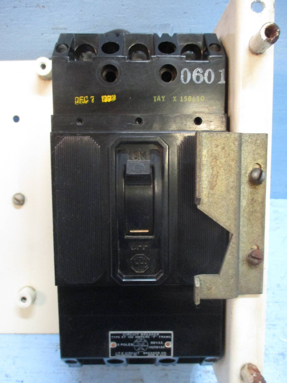 Allen Bradley 798 Series 70 Amp Breaker Type Feeder MCC MCCB Bucket 12" 70A (TK0959-1)