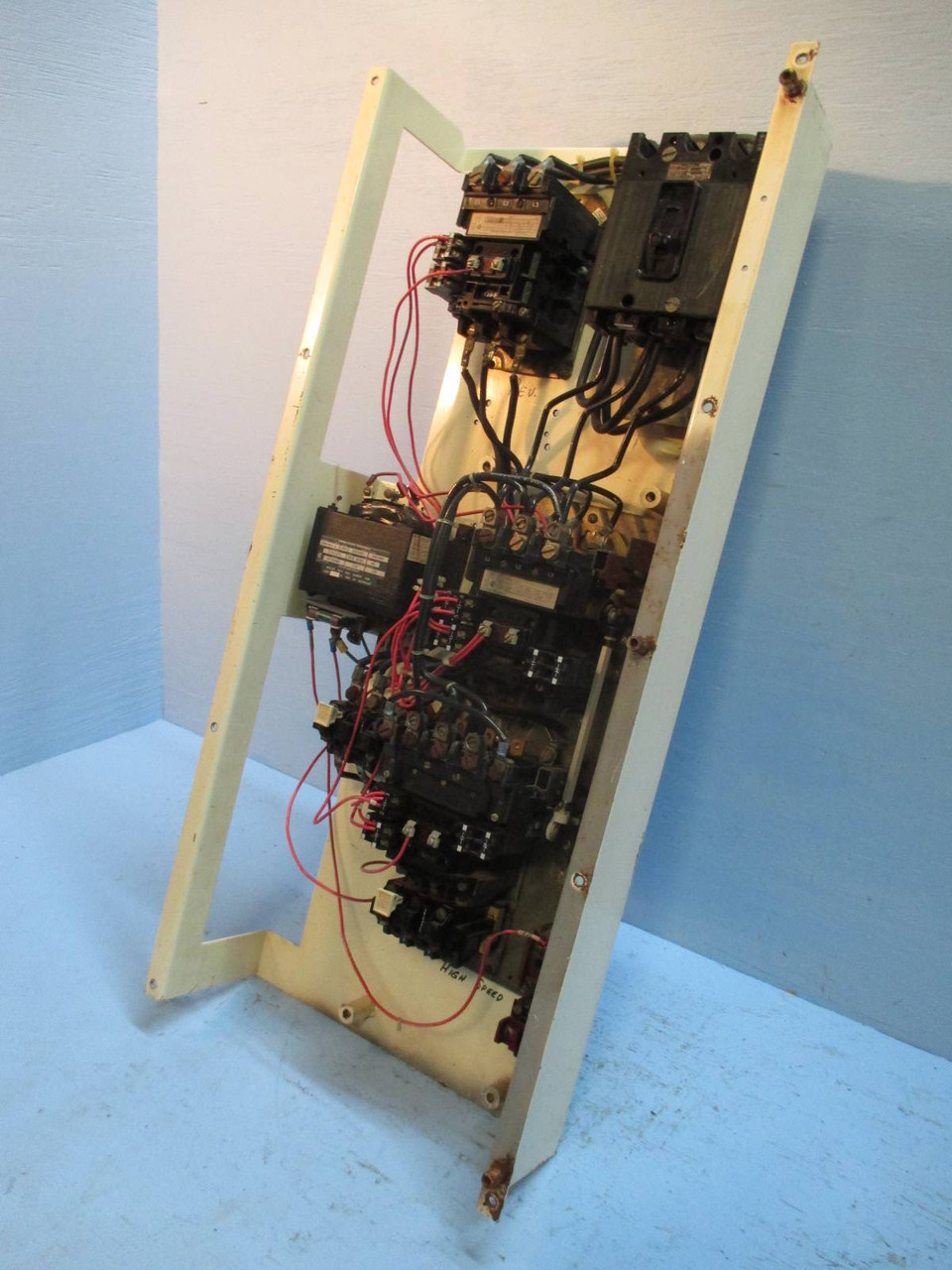 Allen Bradley 798 Size 2 2-Speed Reversing Starter 50 Amp Breaker 30" MCC Bucket (TK0957-1)