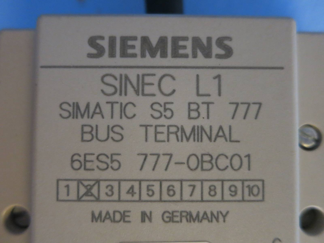 Siemens 6ES5 777-0BC01 Bus Terminal Simatic S5 PLC Sinec Symadyn D OBCO1 OBC01 (PM1456-6)