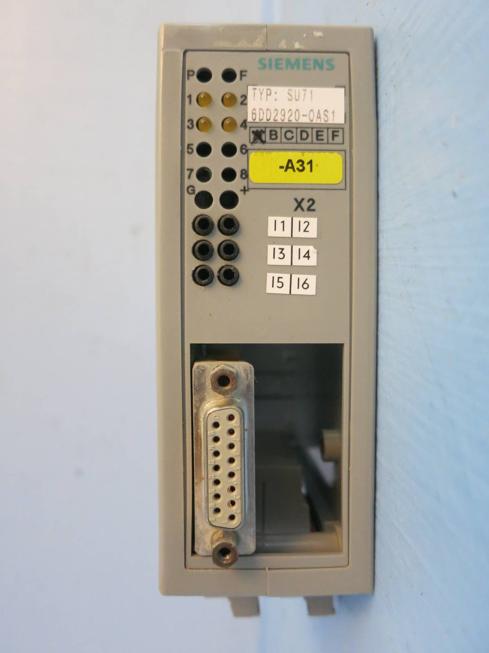 Siemens 6DD2920-0AS1 SU 71 SIMADYN D Impulse Module PLC Simatic 6DD2920-0ASI (PM1487-3)