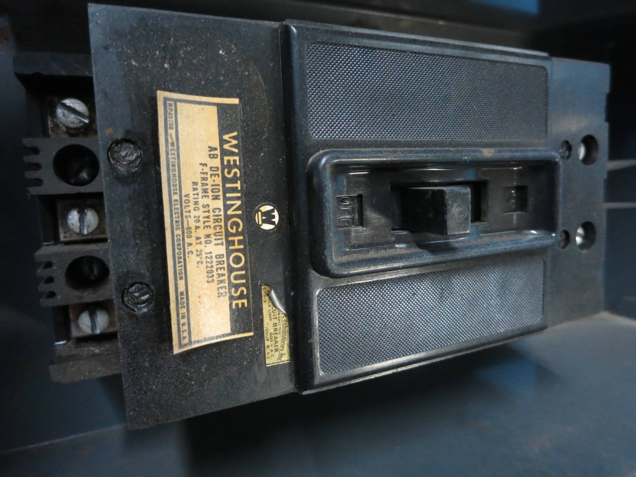 Westinghouse 20A Bus Plug 1357811 w/ 20A Circuit Breaker F3020 Type CBP (PM1521-1)