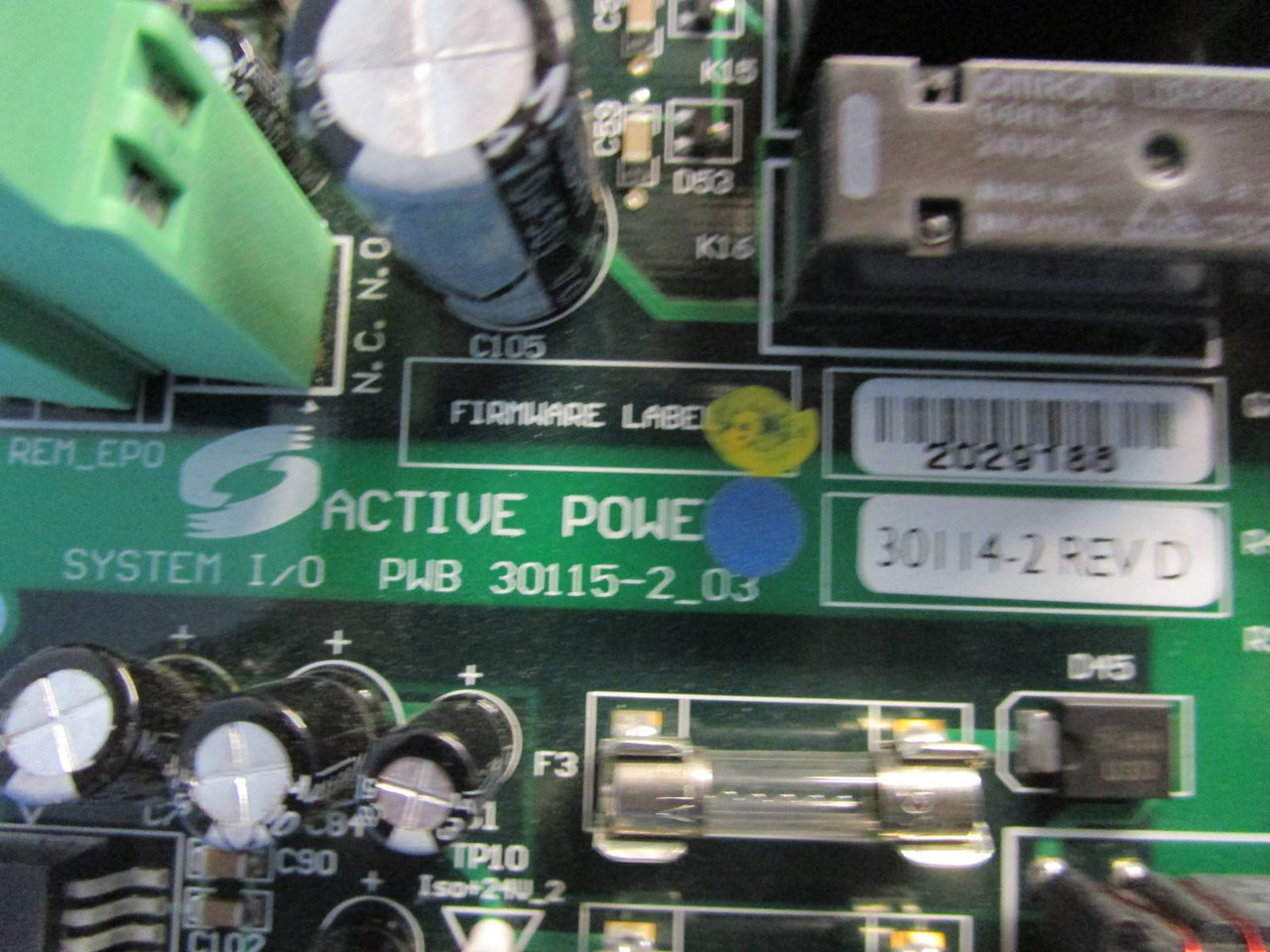Active Power System I/O 30115-2 w SIO Daughter PWB 30127-2_02 PCB 30114-2 30126 (NP0831-1)