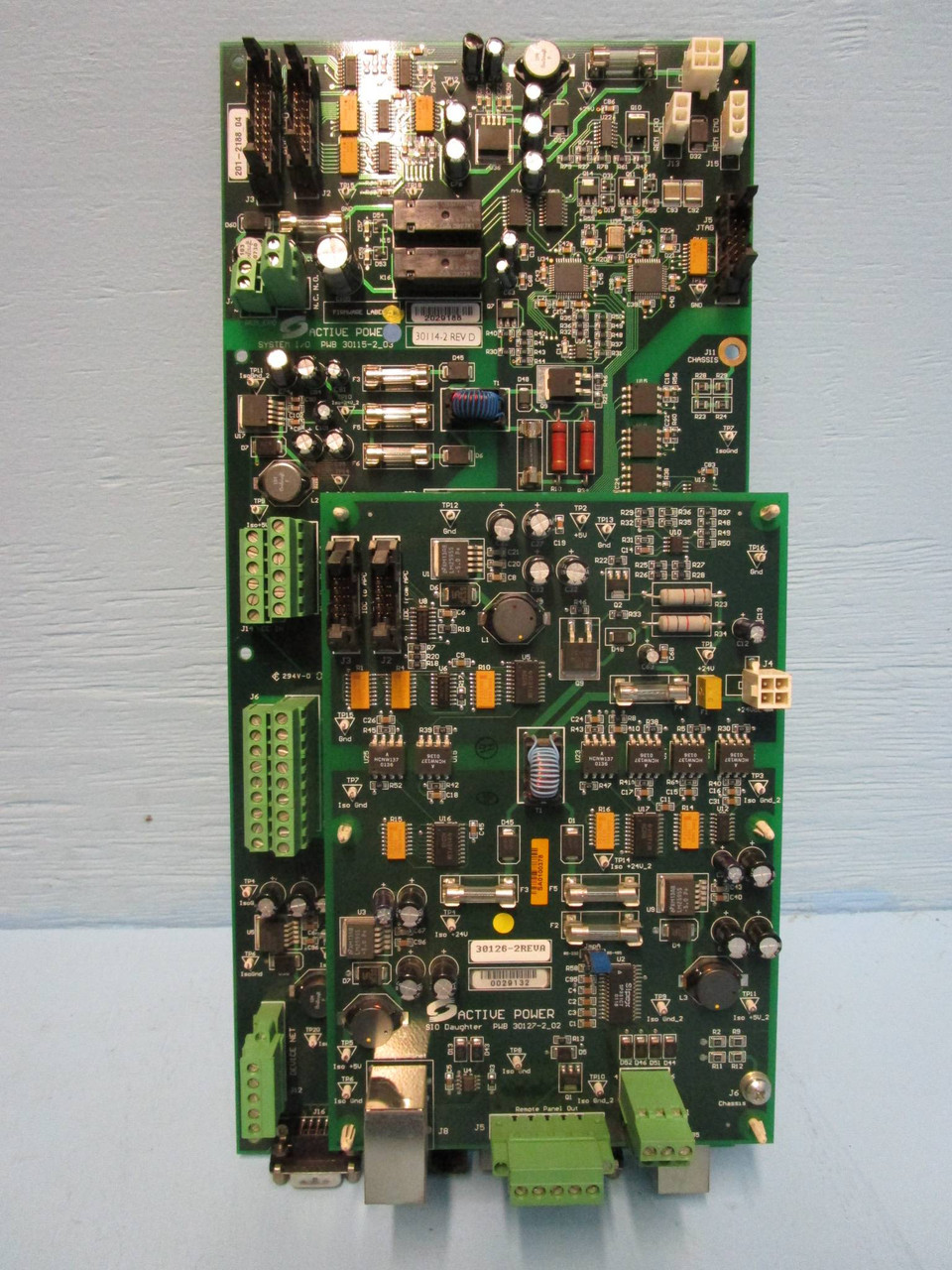 Active Power System I/O 30115-2 w SIO Daughter PWB 30127-2_02 PCB 30114-2 30126 (NP0831-1)