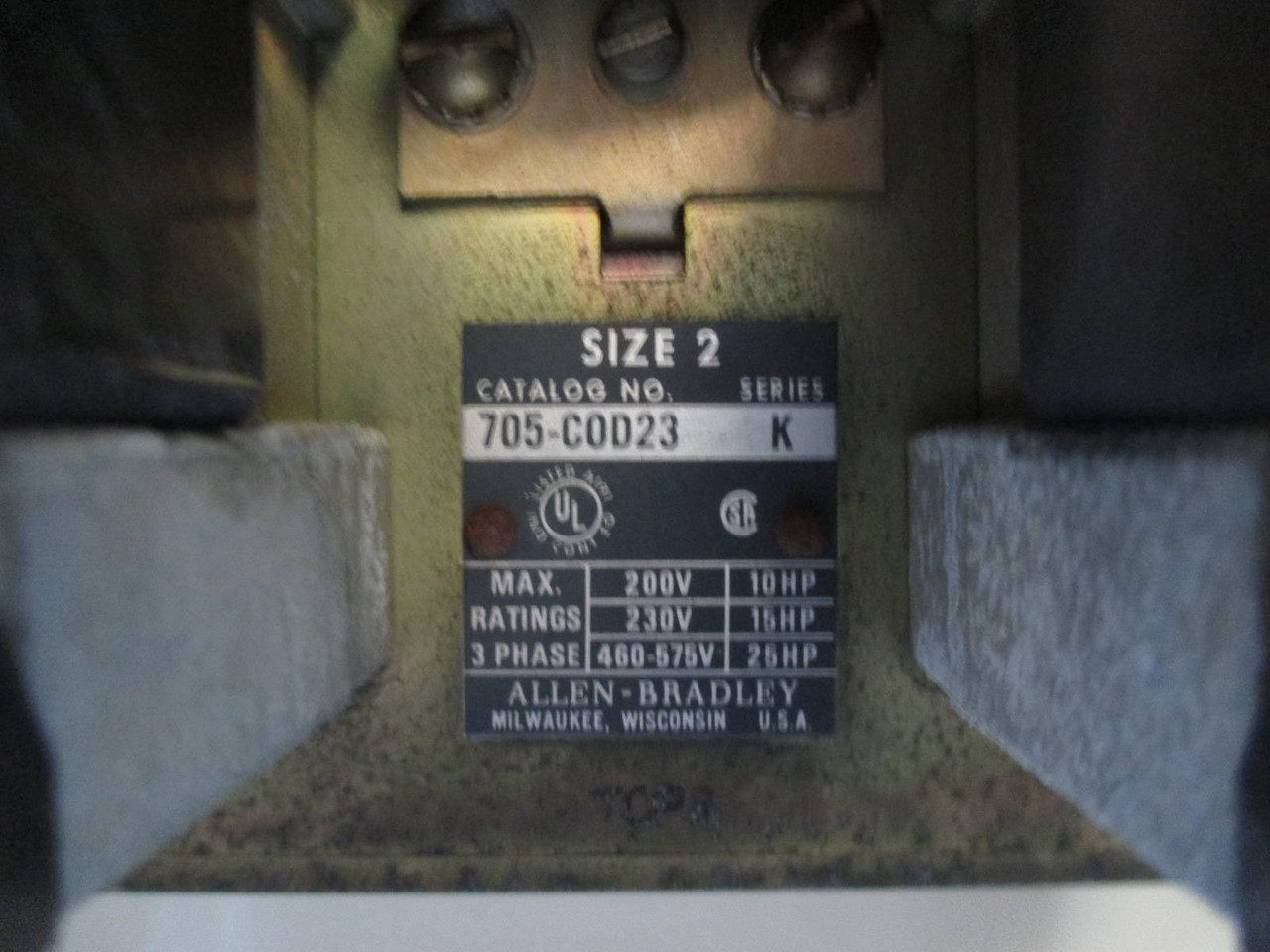 Allen Bradley 2100 Centerline 33" Size 2 Fusible 60A Reversing MCC Bucket MCCB (TK1090-2)