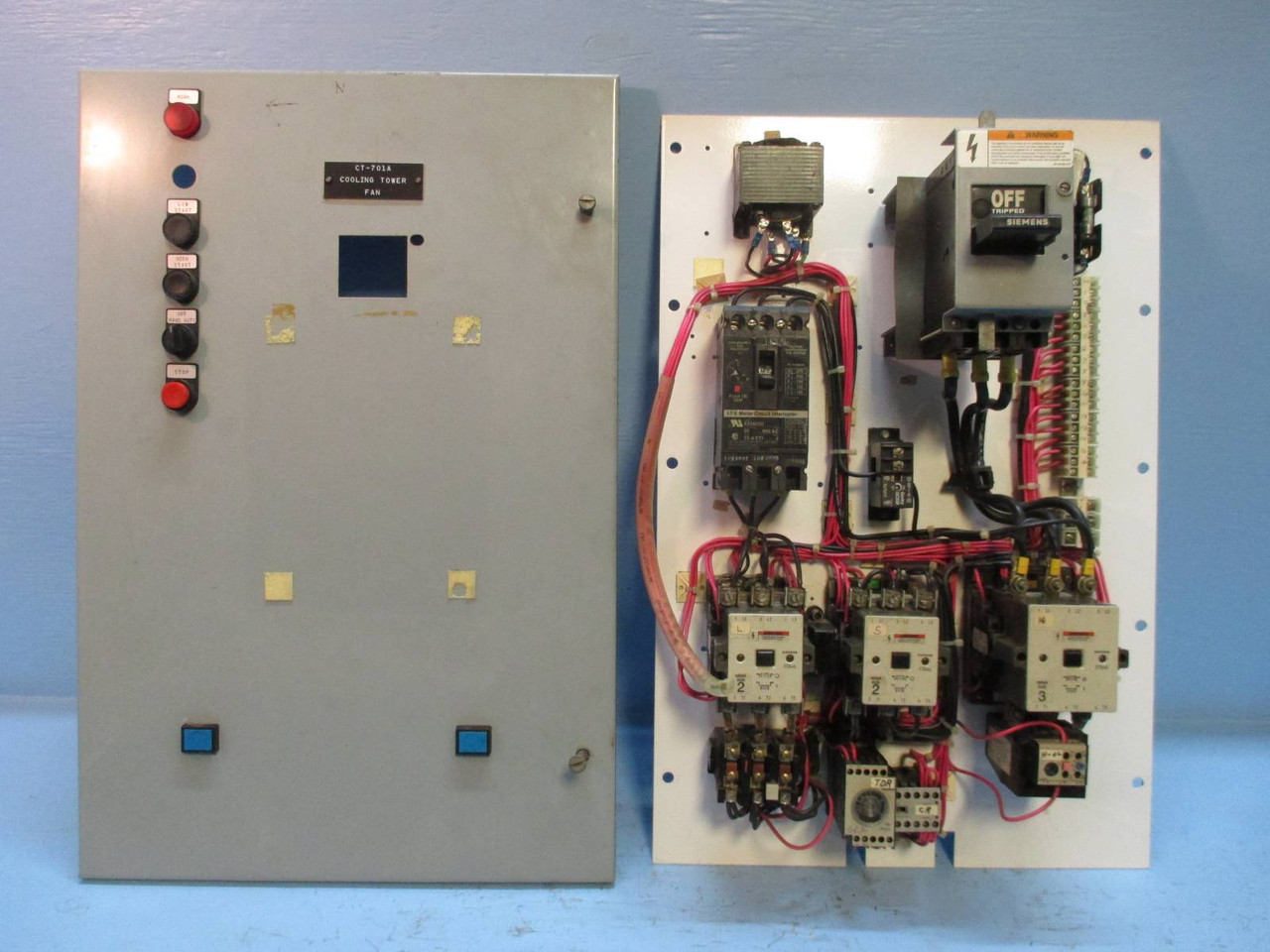 Image of Siemens Model 95 Size 3 Voltage Starter 75 HP 100A Breaker 30" MCC Bucket