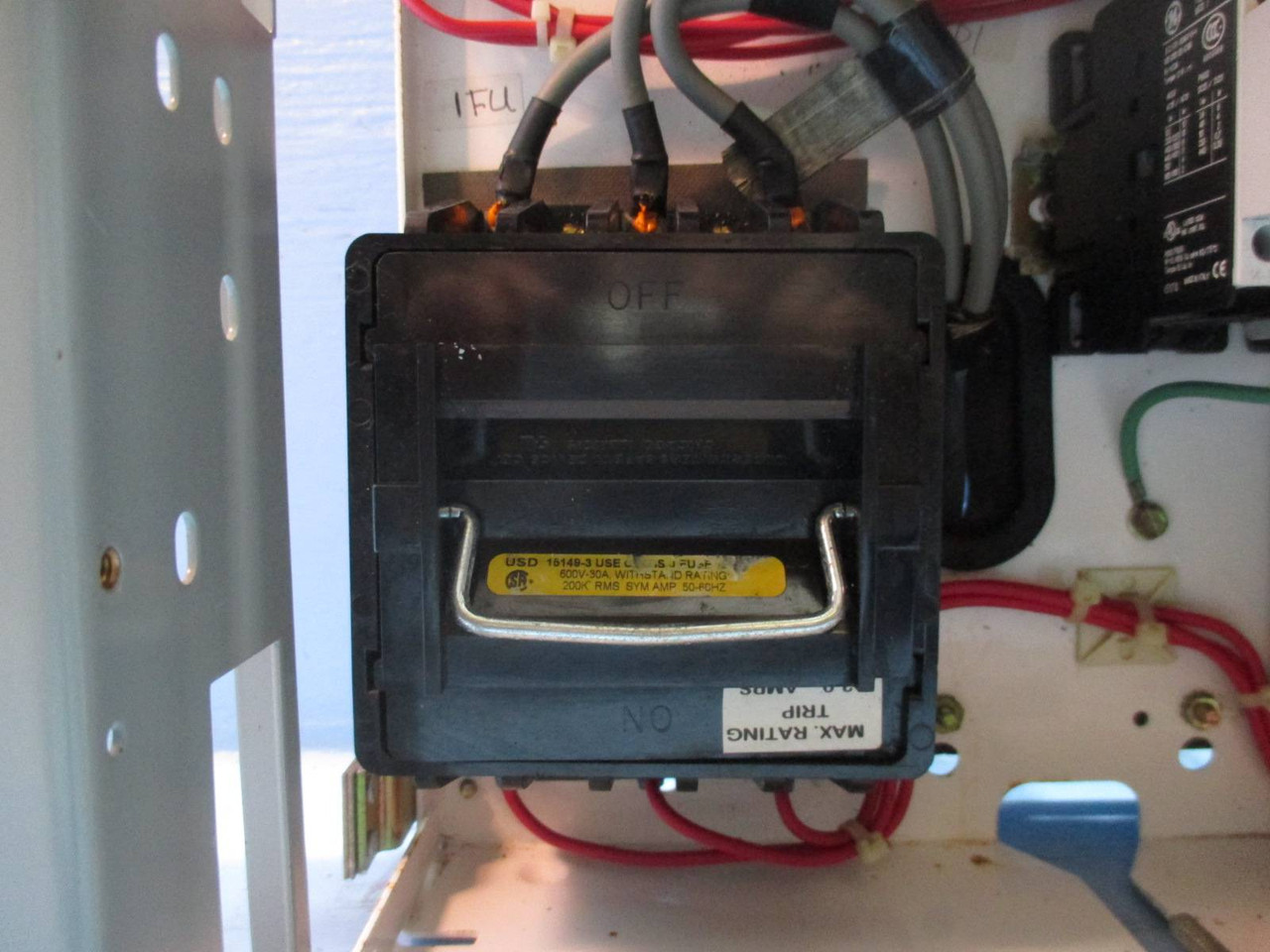 GE 8000 Size 2 Reversing Starter w/ time delay 30 Amp Fusible 18" MCC Bucket (TK1167-2)