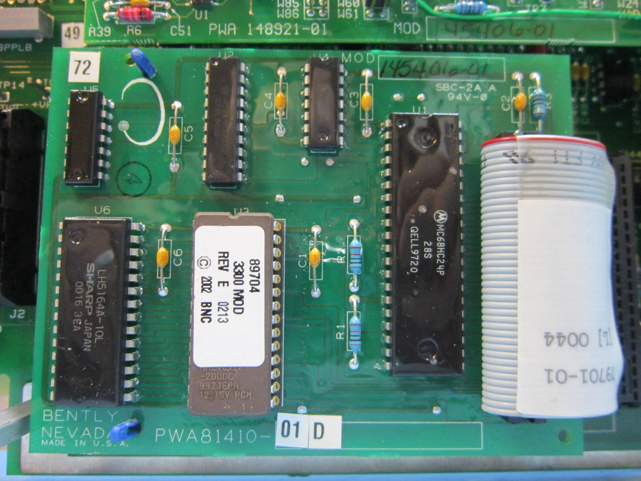 Bently Nevada Dual Accelerometer Monitor 3300/25-01-XX-XX-00-00-03-00 PLC 330025 (NP0884-5)