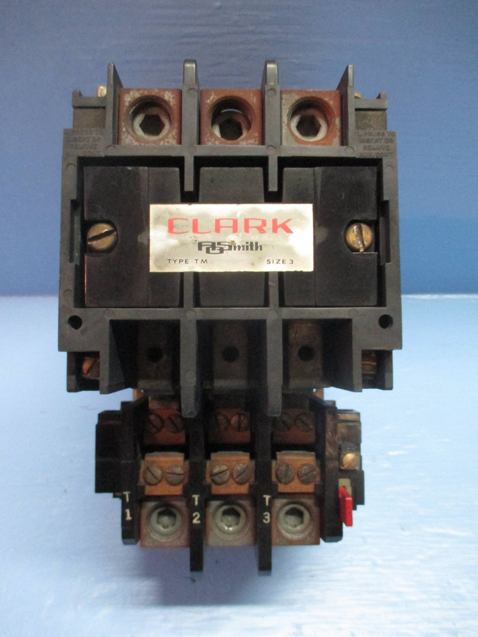 Clark A O Smith T13U033 Size 3 Motor Starter Type TM Sz3 120V Coil 90 Amp 50 Hp (TK1197-1)