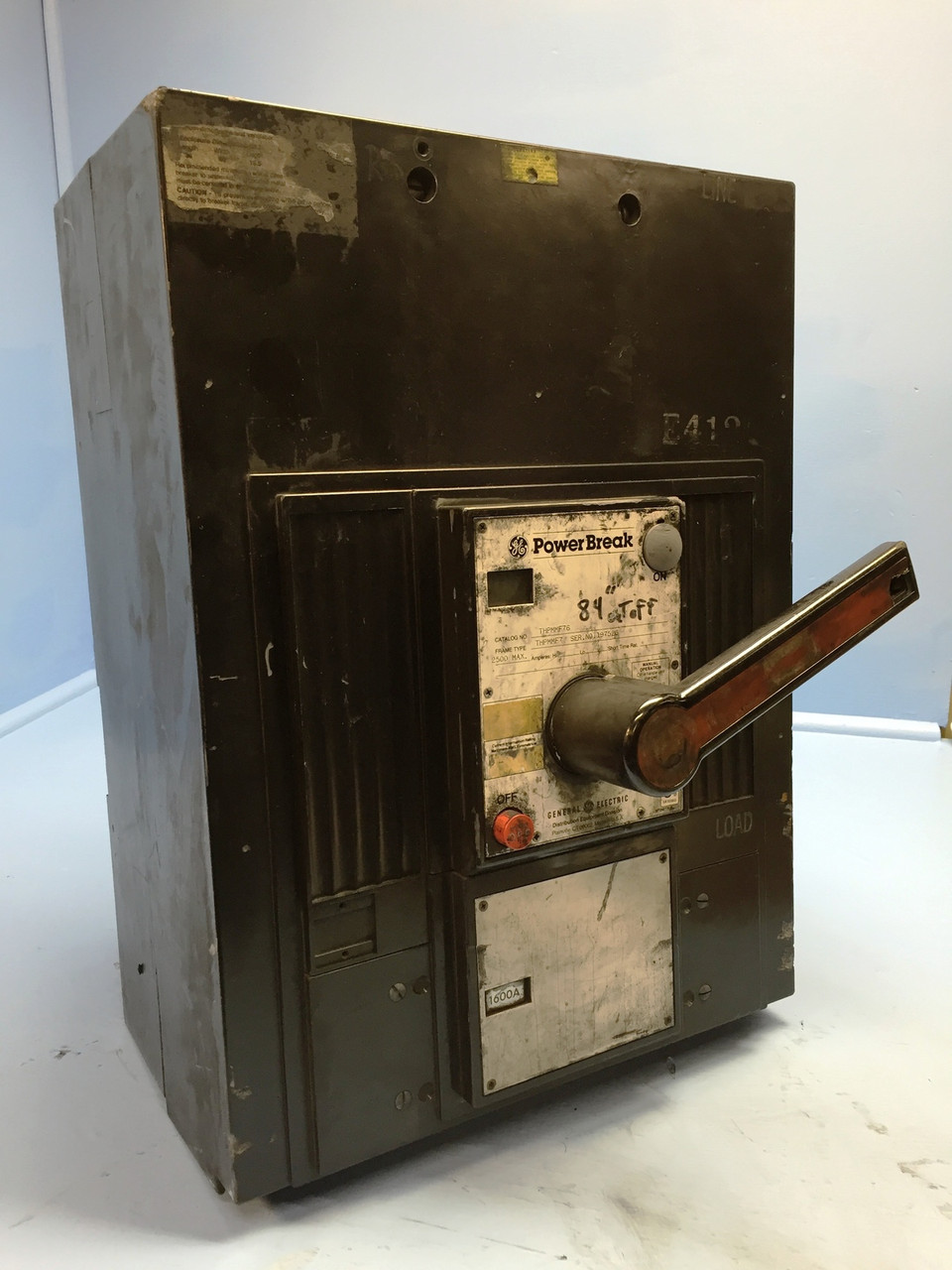 GE General Electric THPMMF76 2500 Amp Power Break Circuit Breaker w/ 1600A Trip (EM1102-1)