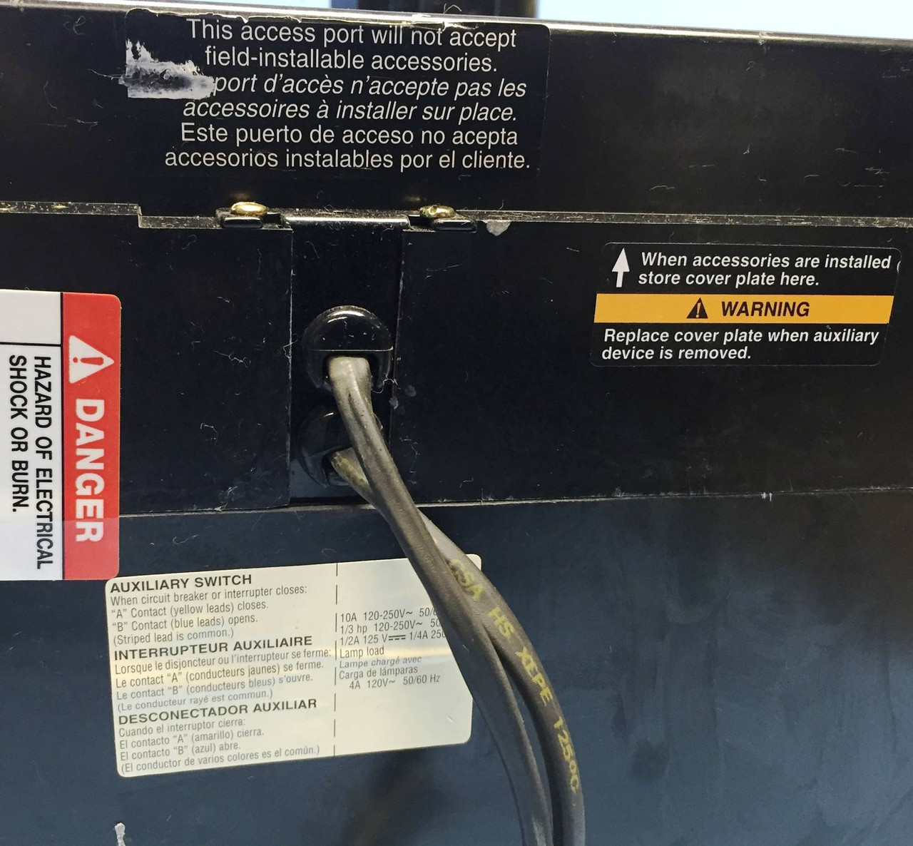 Square D PAF361600DC1680 1600A DC Circuit Breaker w Aux & UVR 1600 Amp bad label (EM1106-3)