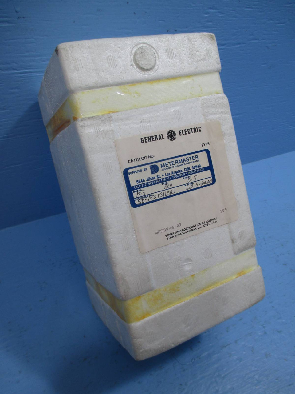 NEW GE General Electric Model 103 Type ACA Range 0-5 AC Amperes Meter Amp NIB (TK1305-5)