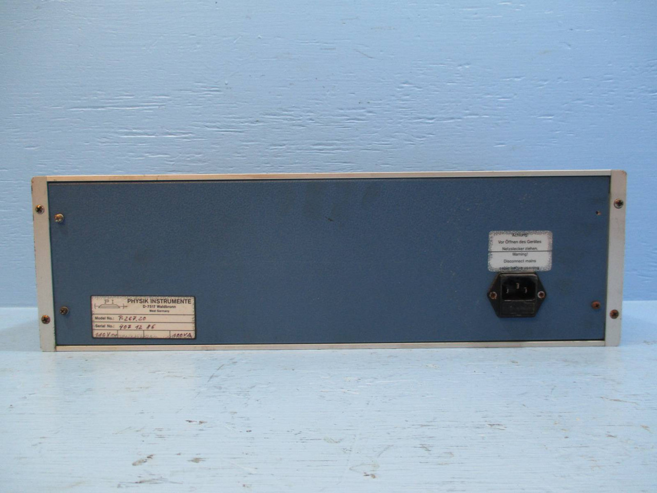 Physik Instrumente P-267.20 9 Slot Rack PLC Module Chassis Cradle 110V Piezo PI (TK1315-1)
