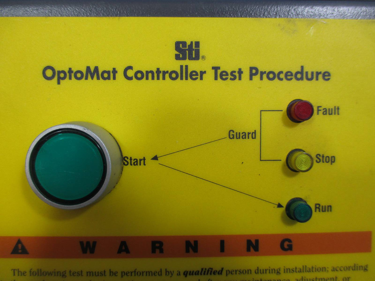 Sti OMC-2-120-GM4 Light Curtain Optomat Controller 82197-0040 OMC-2 (TK1334-2)