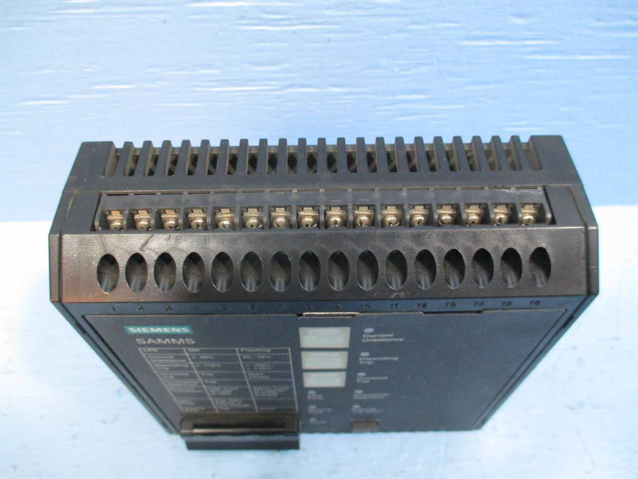 Siemens SAM0R0F000000 SAMMS Advanced Motor Master System PLC Module 12.0 Vac (TK1349-1)