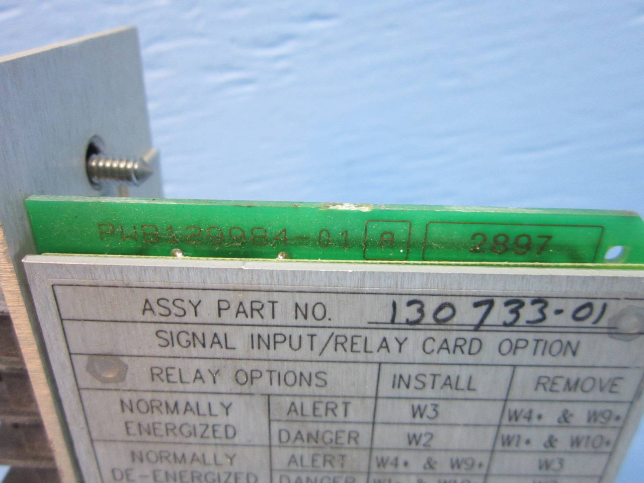 Bently Nevada 130733-01 Velomitor 3300 PLC PWA 129982-01 XDUCR I/O Record 78599 (NP0973-2)