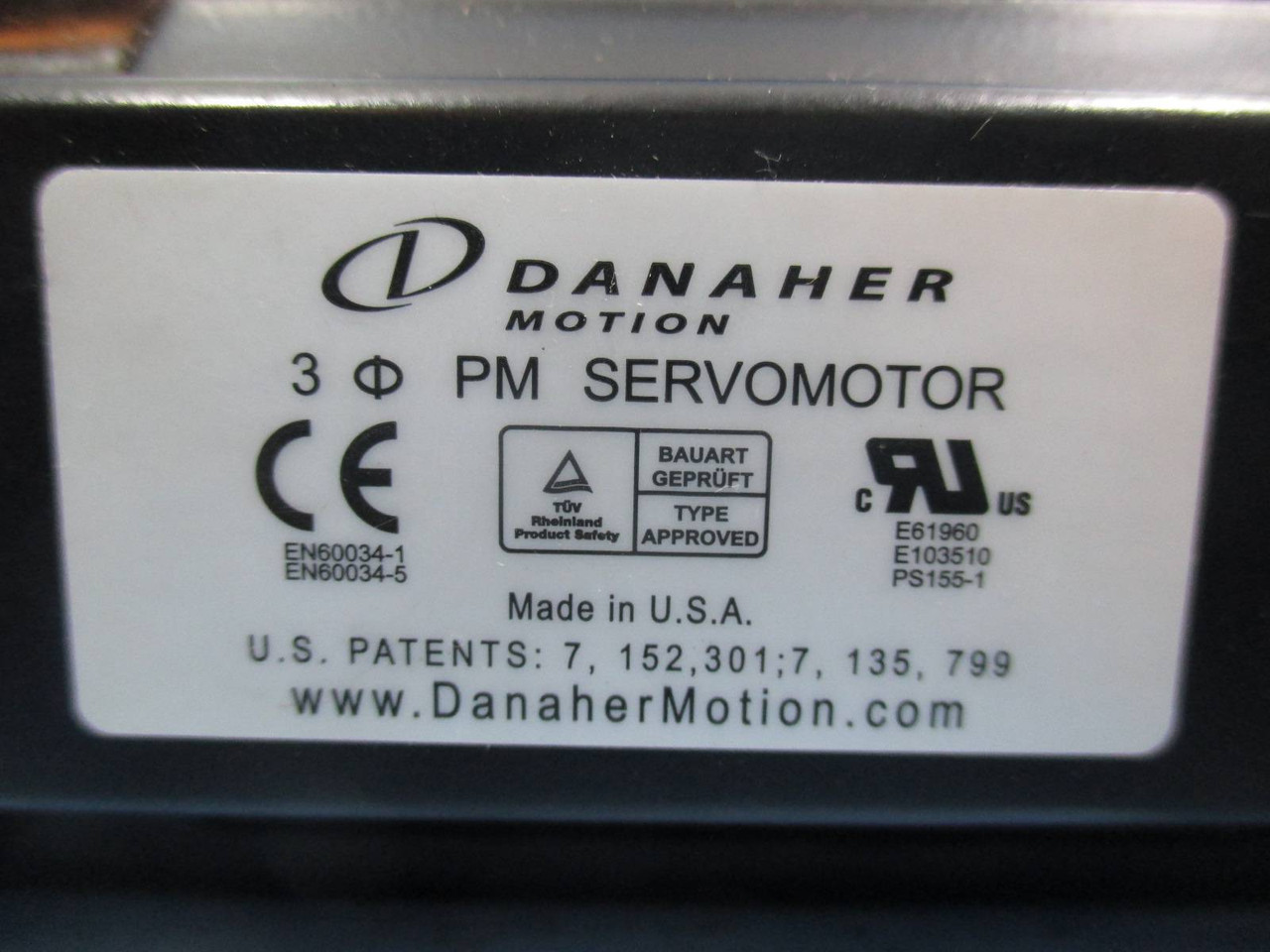 Danaher Motion AKM23F-ENB22-01 3-Phase AKM Permanent Magnet PM Servo Motor 3P (TK1361-1)