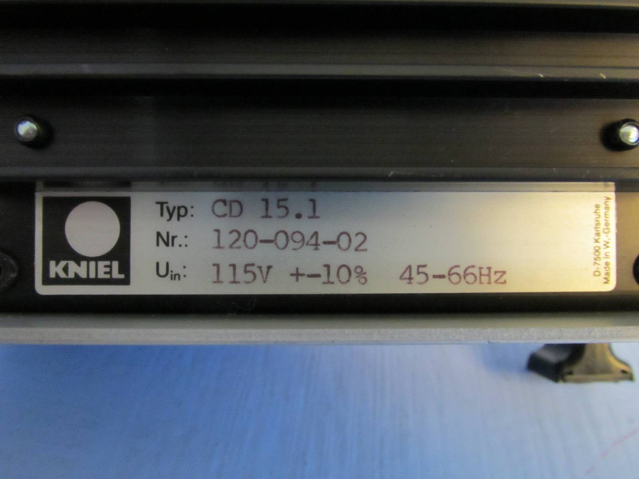 Kleinewefers / Kniel CD 15.1 120-094-02 115V Power Supply Module PLC CD15 GMBH (PM1688-28)