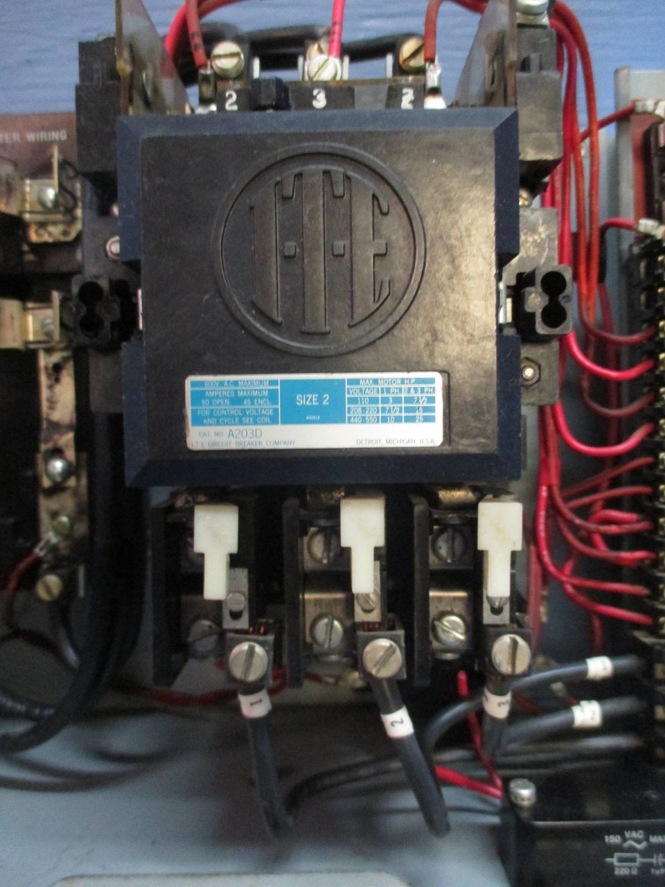 ITE Gould 9600 Size 2 Starter 60 Amp Fusible 12" MCC Bucket I-T-E Sz2 60A MCCB (TK1372-19)