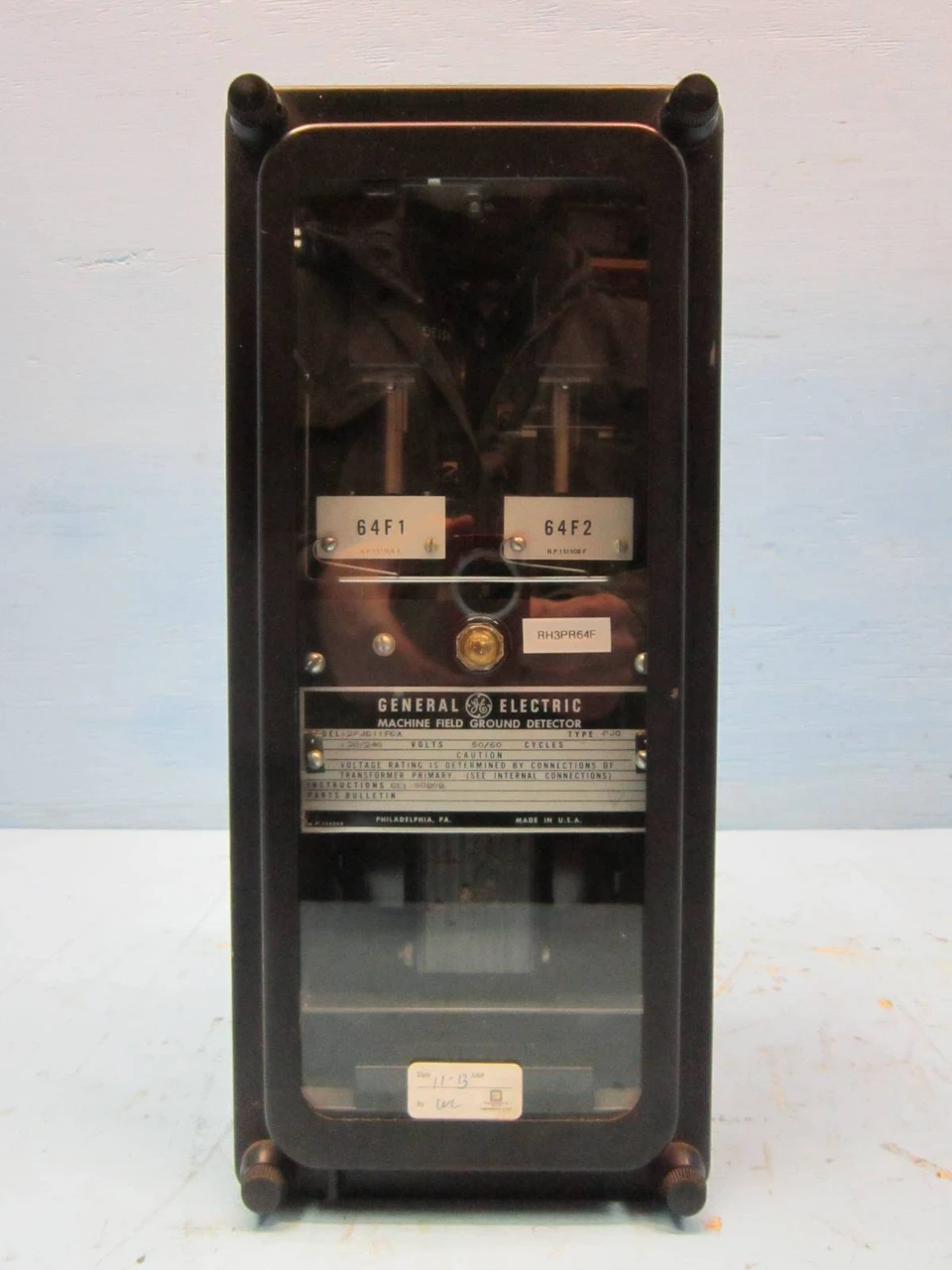 General Electric 12PJG11F6A Machine Field Ground Detector 120/240 V GE PJG 60 Hz (NP0986-1)