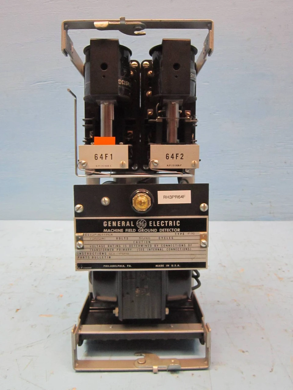 General Electric 12PJG11F6A Machine Field Ground Detector 120/240 V GE PJG 60 Hz (NP0986-1)
