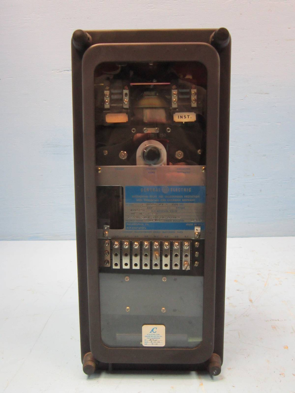 GE 12STD15C5A Rev B Differential Relay Transformer Protection Relay Type STD 5A (NP0988-6)