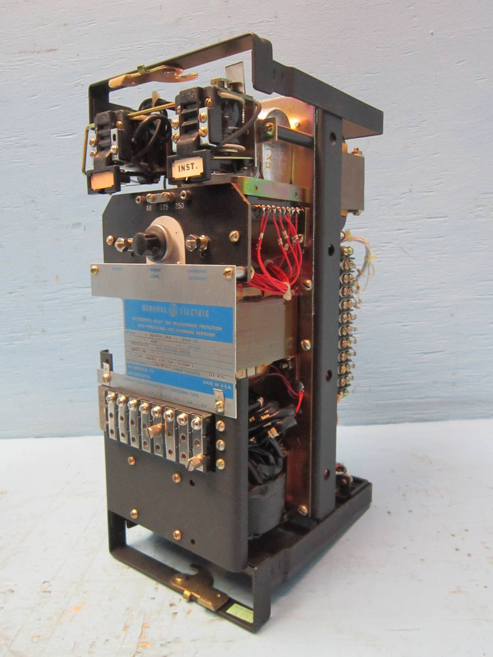 GE 12STD15C5A Rev B Differential Relay Transformer Protection Relay Type STD 5A (NP0988-6)