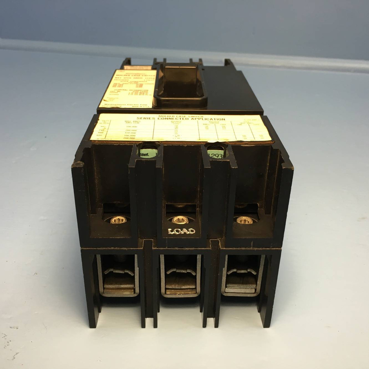CH Westinghouse KB3250WK 250A Molded Case Switch 600V 3 Pole 752B046G08 250 Amp (EM1178-2)