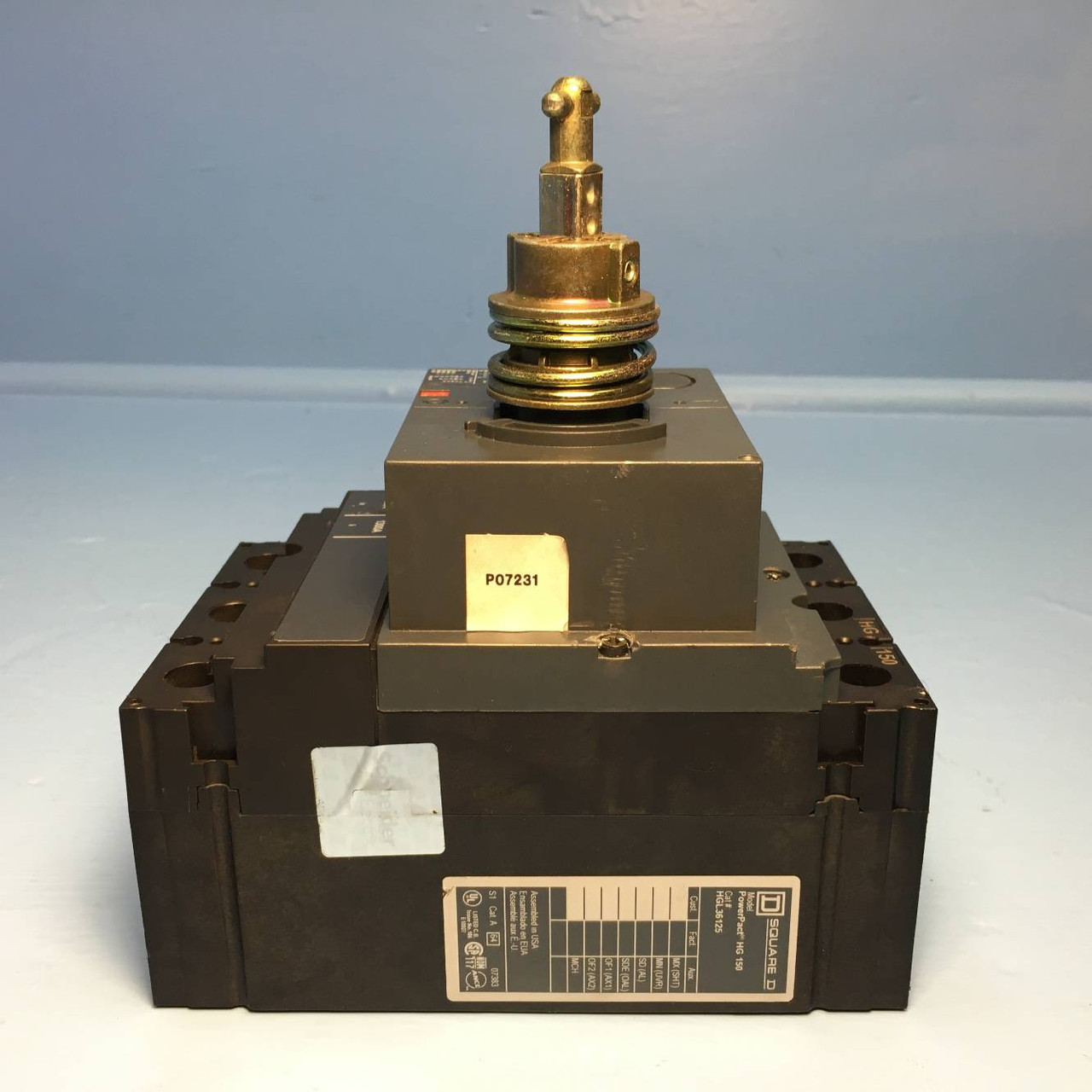 Square D HGL36125 125A PowerPact HG 150 Circuit Breaker w/ Front HG150 125 Amp (EM1189-3)