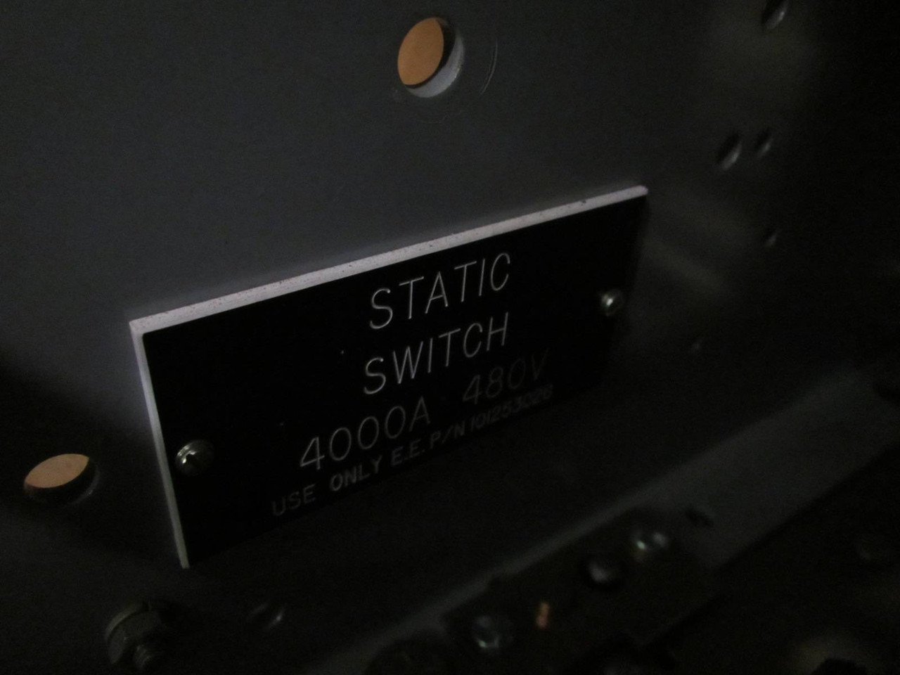 GE AKR 4000 Amp 480V Static Switch P/N 101253026 AKD8 Breaker Switchgear A 4000A (PM1732-2)