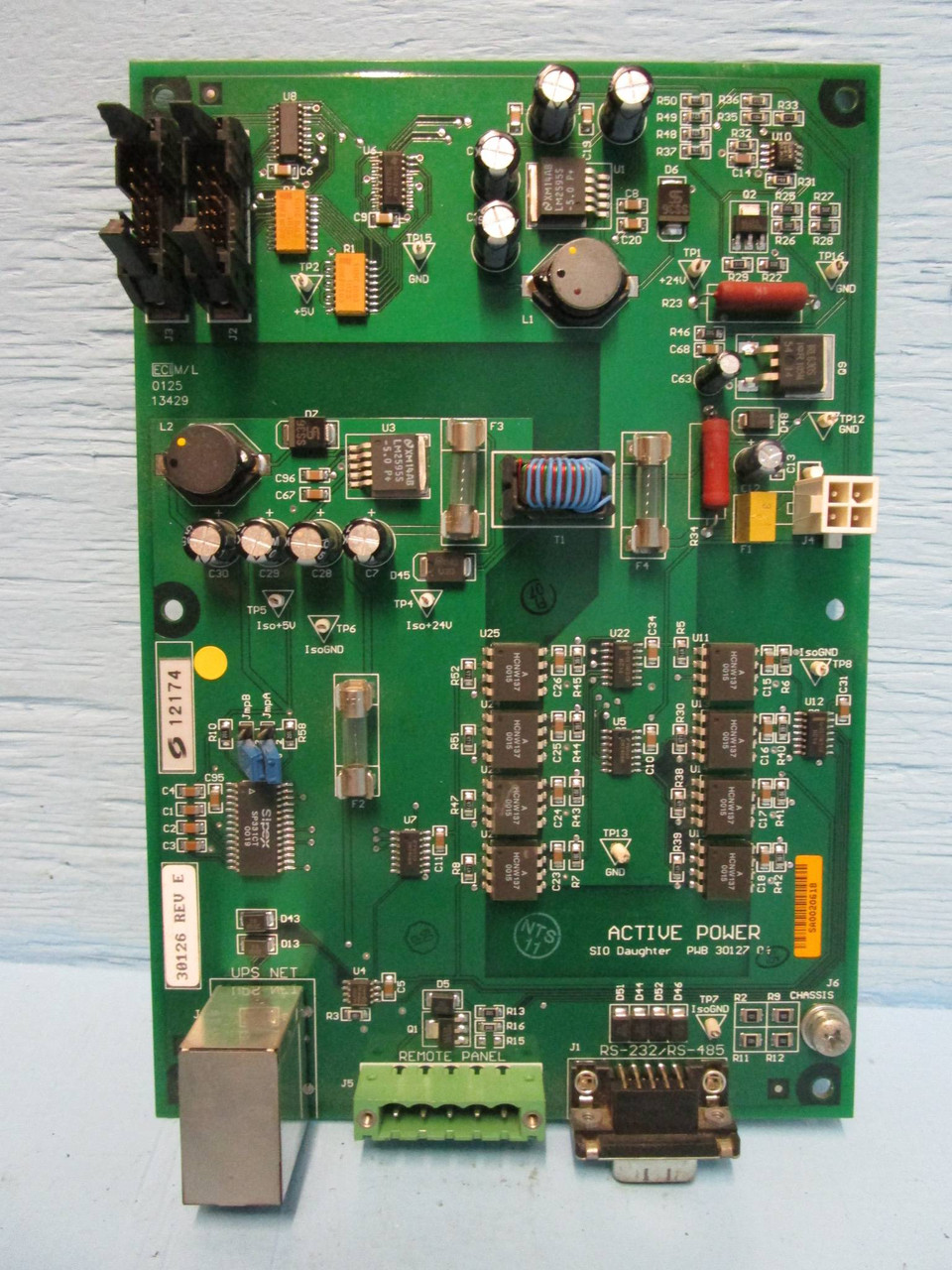 Active Power SIO Daughter Interface Board 30127-04 System I/O PCB 30126 12174 AP (NP1034-1)