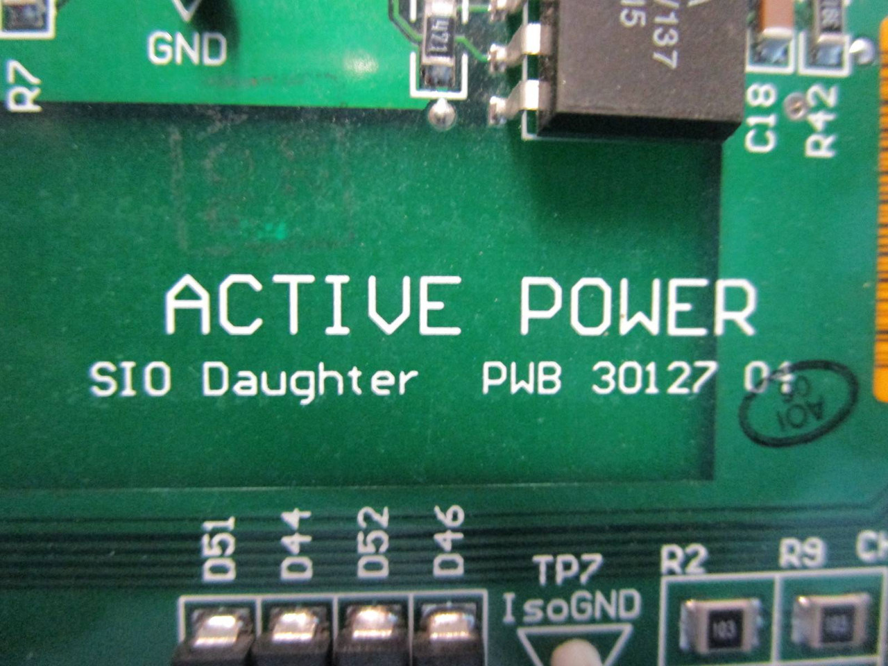 Active Power SIO Daughter Interface Board 30127-04 System I/O PCB 30126 12174 AP (NP1034-1)