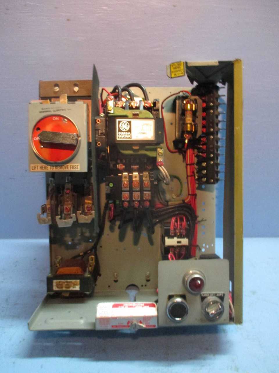 General Electric GE 7700 Size 2 Starter 18" 60 Amp Fusible Type MCC Bucket MCCB (TK1449-13)