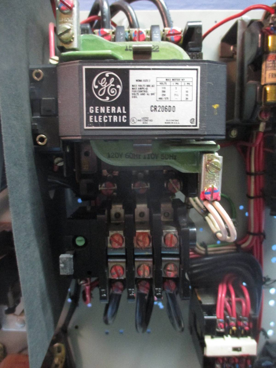 General Electric GE 7700 Size 2 Starter 18" 60 Amp Fusible Type MCC Bucket MCCB (TK1449-13)