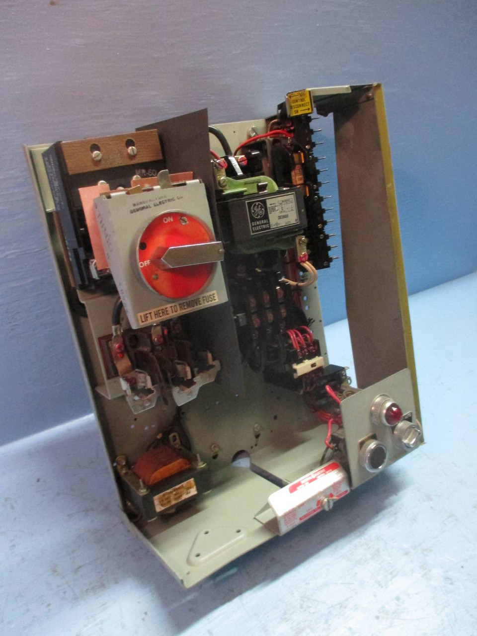 General Electric GE 7700 Size 2 Starter 18" 60 Amp Fusible Type MCC Bucket MCCB (TK1449-13)