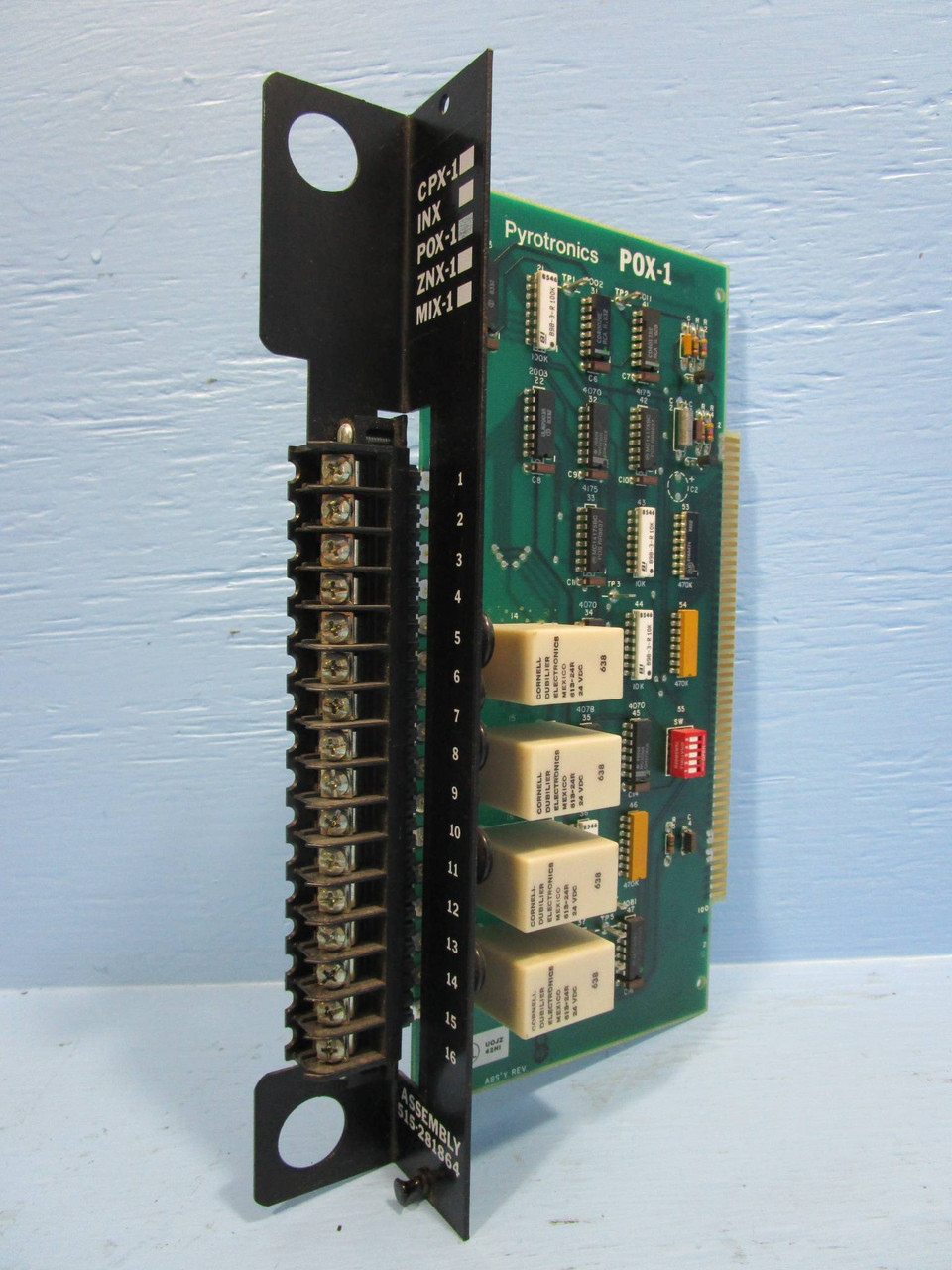 Cerberus Pyrotronics P0X-1 PLC Board Alarm Module Siemens 515-281864 P0X1 POX-1 (NP0627-1)