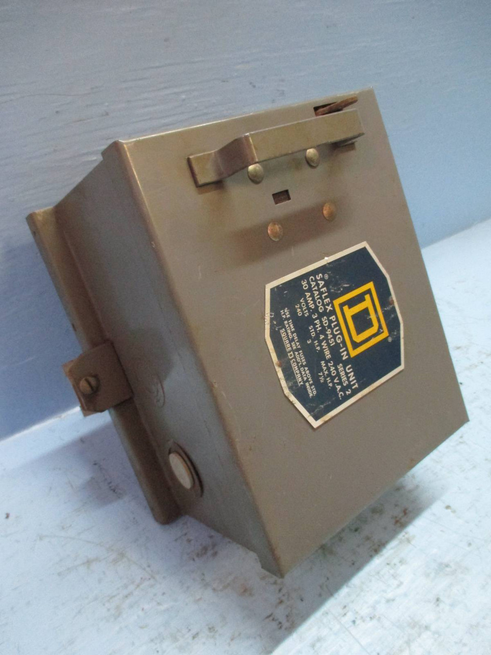 Square D SD-9451 Saflex Plug-In Unit 30 Amp 240V 3P 4W Fusible Bus Plug 30A (TK1484-2)