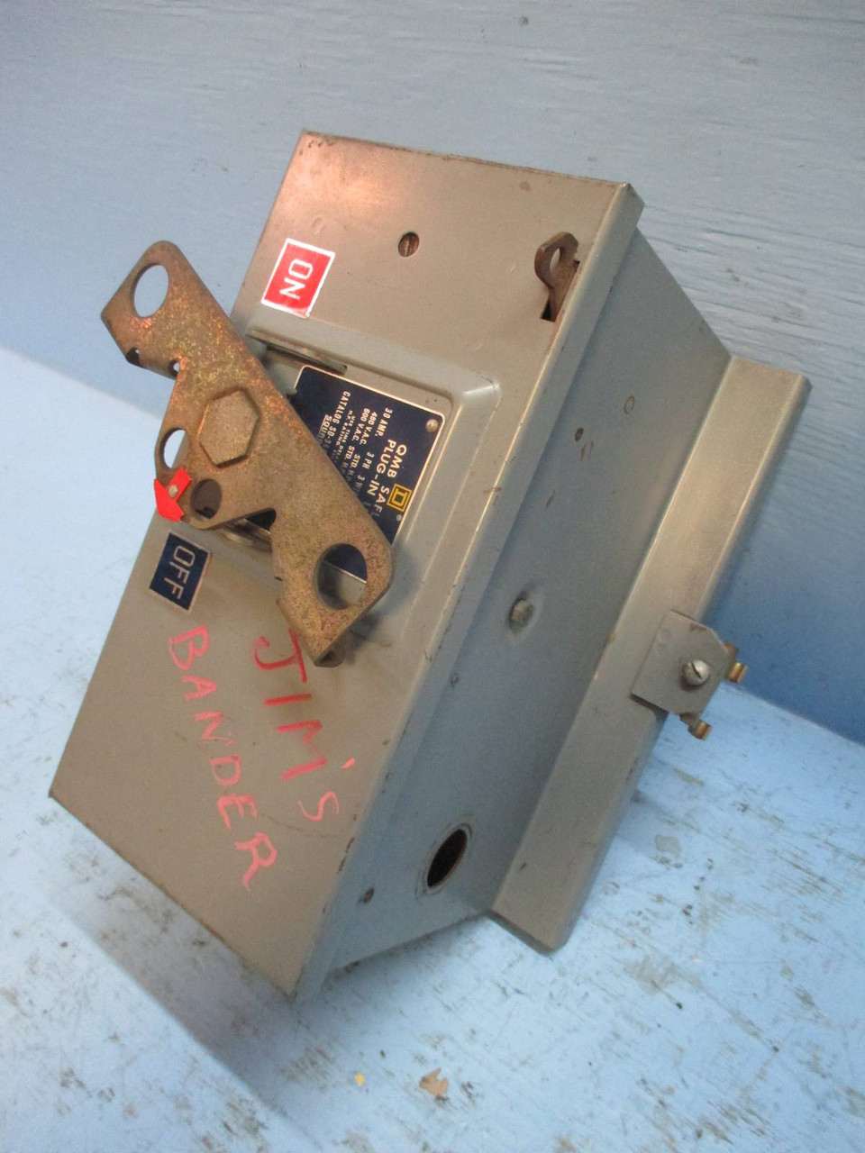 Square D SD-3603 QMB Saflex Plug-In Unit 30 Amp 600V 3P 3W Fusible Bus Plug 30A (TK1486-63)