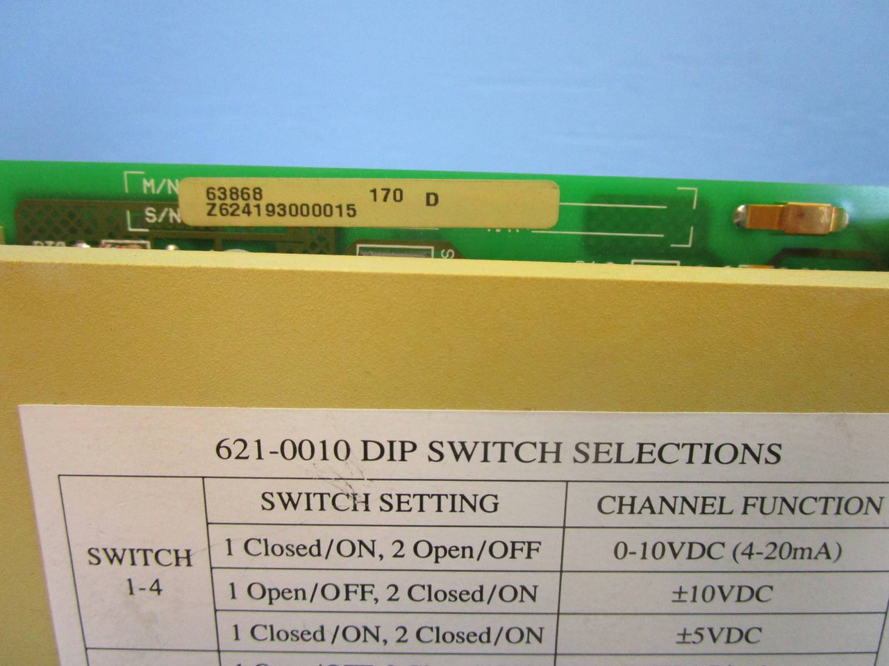 Honeywell 621-0010R Analog Output Module PLC 6210010R Out 6210010 RC 621-0010 (NP1080-6)