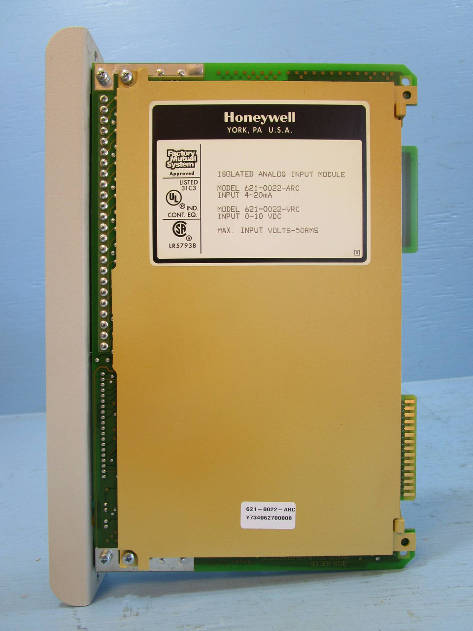 Honeywell 621-0022-ARC Isolated Analog Input Module PLC 621-0022ARC 621-0022-VRC (NP1082-3)