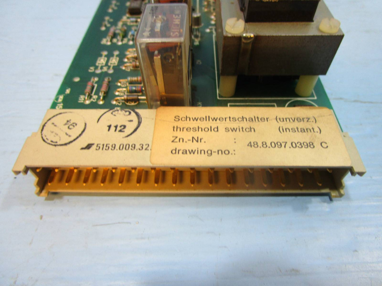 Mannesmann Rexroth 48.2.196.0322C PLC 2 x Schwellwertschalter 48.8.097.0398 C (NP1106-1)