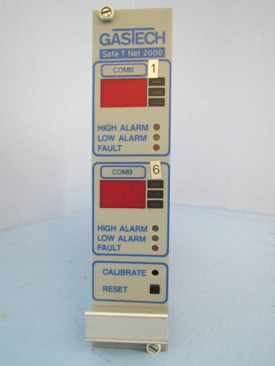 GasTech Safe T Net 2000 Dual Channel Controller PLC Gas Tech SafeTNet Two Tec (PM1834-1)